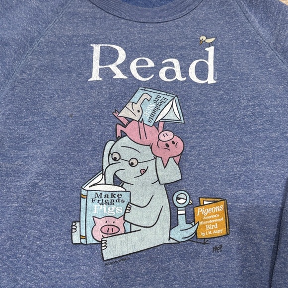 Out of Print Elephant and Piggie Read' Sweater - Picture 3 of 3